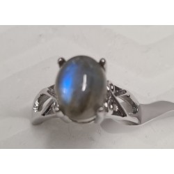 Bague sertie avec Labradorite