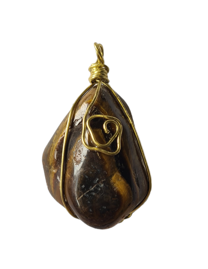 pendentif artisanal Oeil de Tigre